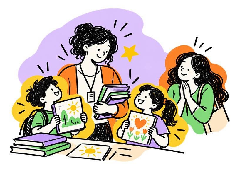 Ilustração de um professor